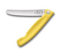 Victorinox swiss classic, coltello giallo pieghevole per verdure, tascabile lama