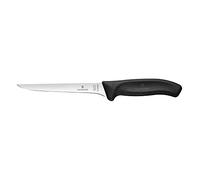 Victorinox Swiss Classic, coltello professionale per disossare, lama extra affilata, affilatura diritta, 15 cm, manico in plastica, acciaio inox, nero