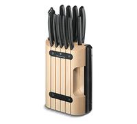 Victorinox Swiss Classic, da 11 pezzi Blocco portacoltelli provvisto, con coltello da cucina e pelapatate inclusi, legno