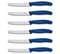 Victorinox confezione 6 coltelli tavola BLU filo dentato 6.7832 .6 (Swiss made)