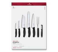 Victorinox Swiss Classic, Set di coltelli da cucina professionali, 7 pezzi, nero