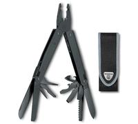 Victorinox Swiss Tool BS Multiuso, 27 Funzioni, Pinza e Lame, Nero | Multitool brunito con fodero in nylon, seghetto legno e metallo, ideale per riparazioni e fai-da-te. Prodotto in Svizzera