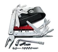 Victorinox, Swiss Tool, Utensile Multiuso Svizzero, Originale, Tascabile, 37 Funzioni, Pinze a punta lunga, Crimpa fili, Bloccabile