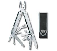 Victorinox Swiss Tool X Multiuso con 26 Funzioni e Pinze, Argento | Pinze a punta lunga, forbici e seghetto per metallo. Ideale per riparazioni e fai da te, 115 mm, Prodotto in Svizzera