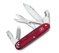 Victorinox Synergy X Alox Coltello Tascabile - Coltello Multifunzione in Acciaio Inossidabile con Forbici e Clip da Cintura, Rosso
