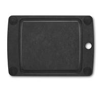 Victorinox Tagliere da cucina, All-in-One, per Tagliare Carne, Verdure e Formaggio Piccolo 25.4 x, 17.8 x, 0.6, con Scanalatura, Antiscivolo, Lavabile in lavastoviglie, Nero