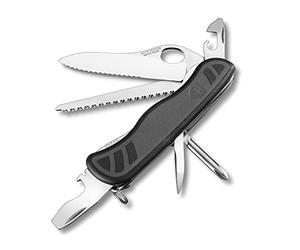 Victorinox Trailmaster Grip Coltello Svizzero Multiuso 10 Funzioni | Ideale per campeggio con lama ondulata bloccabile, seghetto per legno e guance bicomponente, 111 mm, Prodotto in Svizzera