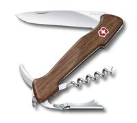 Victorinox, Wine Master Wood, Coltello Svizzero, Originale, Multiuso, Campeggio, 6 Funzioni, Lama, grande, Two step lever, Bloccabile