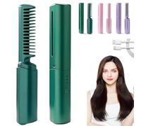 Victoriousact Comb, Victorious Act Comb, Victoriousact Latest Hairdressing Comb, Victoriouscat Hot Hair Comb, Mini Dual Purpose Curling Iron, Rechargeable Mini Hair Straightener (Green)