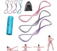 Victoriousact/Novealcrbe/Luminousdo - Fasce di resistenza per esercizi di figura 8, per donne e uomini, per yoga a tutto il corpo, per allenarsi, braccio, torace, fascia elastica (A 15+25+15,9 kg)