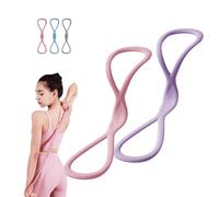 Victoriousact Resistance Bands,Figure 8 Exercise Bands for Women Men,15-35 Lbs 8 Shaped Resistance Rubber Band for Arms, Back, Shoulder Stretch with Handles,Not Break (15+25lbs)