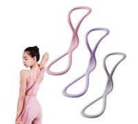 Victoriousact Resistance Bands,Figure 8 Exercise Bands for Women Men,15-35 Lbs 8 Shaped Resistance Rubber Band for Arms, Back, Shoulder Stretch with Handles,Not Break (15+25+35lbs)