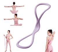 Victoriousact Resistance Bands, Figure 8 Exercise Bands for Women Men, Victoriousact/Familiarn/Luminous Do/Novealcrbe Resistance Bands for Working Out, Arm, Chest Expander Strap (Purple 15LB)