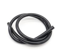 VictorsHome Tubo in silicone, diametro interno 8 mm x diametro esterno 12 mm, lunghezza 1 m, tubo flessibile in gomma per pompa acqua, aria, olio, nero