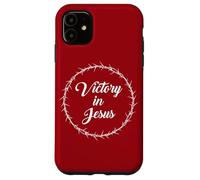 Victory in Jesus - Passover Easter Crown Thorns Praise Red Custodia per iPhone 11