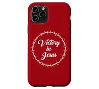 Victory in Jesus - Passover Easter Crown Thorns Praise Red Custodia per iPhone 11 Pro