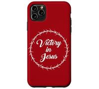 Victory in Jesus - Passover Easter Crown Thorns Praise Red Custodia per iPhone 11 Pro Max