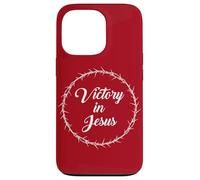 Victory in Jesus - Passover Easter Crown Thorns Praise Red Custodia per iPhone 13 Pro