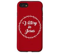 Victory in Jesus - Passover Easter Crown Thorns Praise Red Custodia per iPhone SE (2020) / 7/8