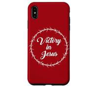 Victory in Jesus - Passover Easter Crown Thorns Praise Red Custodia per iPhone XS Max