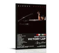 Victory Lap by Nipsey - Poster con stampa artistica da parete con album Hussle, decorazione artistica da parete in stile vintage, decorazione artistica su tela per soggiorno e camera da letto, 50 x 75