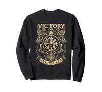 Victory or Valhalla - Viking - Geri And Freki - Skull - Felpa