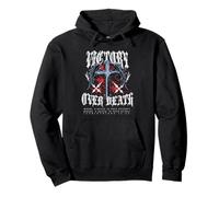 Victory Over Death Cross Gothic Y2K Streetwear Bibbia Verse Felpa con Cappuccio