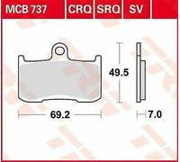 Victory Perno 100 2008-2010 TRW Sv Serie Sindered Pastiglie Freno MCB737SV