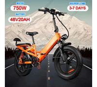 Victrip R5 bicicletta elettrica pieghevole 750W motore 48 v20ah batteria al litio bici elettrica 20*4.0 pollici Fat Tire Aldult City E-Bike R5-Black 3-7 days delivery