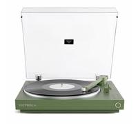 Victrola Automatic - Giradischi Bluetooth completamente automatico, testina Audio-Technica ATN3600L, 2 velocità, piatto in alluminio, preamplificatore commutabile, funzione repeat (Verde)