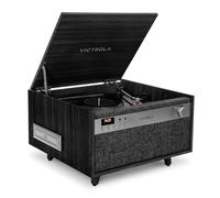 Victrola Century - Lettore di dischi in vinile 6 in 1 e centro musicale, giradischi a 3 velocità, lettore CD e cassetta, VinylSTREAM, Bluetooth e ausiliario da 3,5 mm, lettore