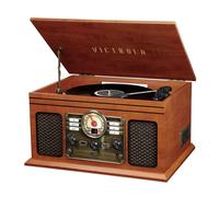 Victrola Classic Giradischi Vinile Stereo 6-in-1 Bluetooth con Lettore CD, Letto