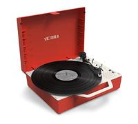 Victrola, Giradischi Portatile Re-Spin, Audio Di Qualità, Bluetooth, Design Eco-Sostenibile E Moderno, Tecnologia Vinyl Stream, Rosso