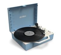 Victrola, Giradischi Re-Spin, Audio Di Qualità, Bluetooth, Design Eco-Sostenibile E Moderno, Tecnologia Vinyl Stream, Blu
