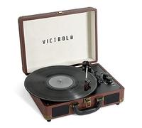 Victrola Journey Giradischi a valigetta + Bluetooth a tre velocità | MARRONE SCURO | VSC-400SB-MAG
