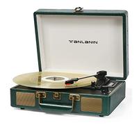 Victrola - Lettore di registrazione portatile USB portatile a 3 velocità con altoparlanti integrati, audio per giradischi, include pennino aggiuntivo, colore: verde