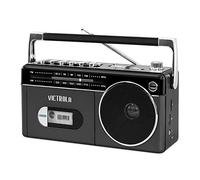 Victrola Mini Boombox Bluetooth con lettore di cassette, registratore e radio AM/FM