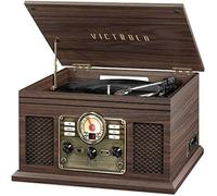 Victrola Nostalgic Classic Wood 6-in-1 - Giradischi Bluetooth, colore: caffè