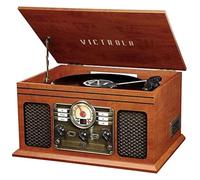 Victrola Nostalgic Classic Wood - Giradischi Bluetooth 6 in 1, colore: mogano