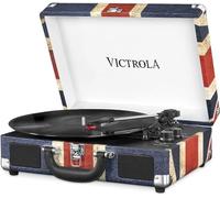 Victrola Valigia Giradischi Vintage Bluetooth a 3 velocità - UK Flag