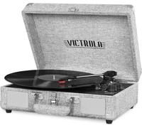 Victrola VSC-550BT-LGY - Valigia giradischi Bluetooth con giradischi a 3 velocità, colore: Grigio chiaro