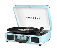 Victrola VSC-550BT-TQ Bluetooth Suitcase Turntable 3 Speed (Turquoise)