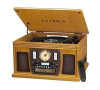 Victrola VTA-600B-OAK Navigatore Bluetooth 8 in 1 Music Center (33/45/78) (Oak)