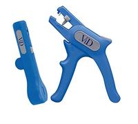 ViD® Cavo rotondo Stripper No. 13 + ViD - Pinza spelafili n. 5 0,2-6,0 mm2 blu/grigio