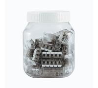 ViD® - morsetti di collegamento assortimento di 50 pezzi misti a leva tipo UC - 02, 03, 05 in Sk di DV scatola di plastica