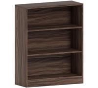 Vida Designs Cambridge, libreria Bassa a 3 Ripiani, in Legno di Noce, per Ufficio e Salotto