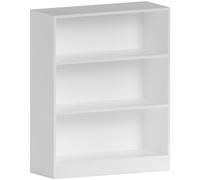 Vida Designs Cambridge - Libreria Bassa a 3 Ripiani, in Legno, Colore: Bianco, Holz, 75 x 60 x 24 cm