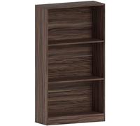 Vida Designs Cambridge-Libreria Media a 3 Ripiani, in Legno di Noce, per Ufficio, Soggiorno, 108 x 60 x 24 cm