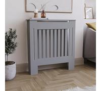 Vida Designs Chelsea Copertura del radiatore Olive Grey - Piccolo - Doghe verticali moderne per miglior circolazione del calore - H82xW78xD19cm - MDF verniciato per soggiorno e corridoio