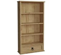 Home Discount, Corona - Libreria con 1 cassetto, porta CD/DVD